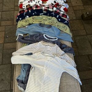 Cloud Island Striped Baby Onesies 11pcs.